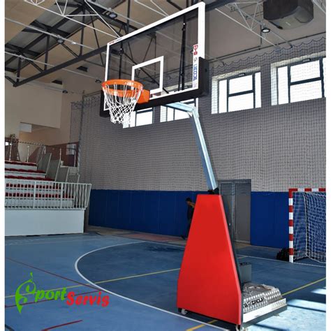 Basketbal Backstop Portable With Projection Of Backboard 125 Cm