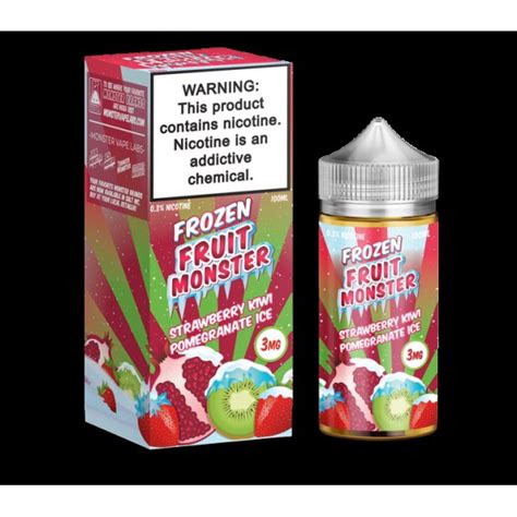 Fruit Monster Strawberry Kiwi Pomegranate 100ml Vape Juice New