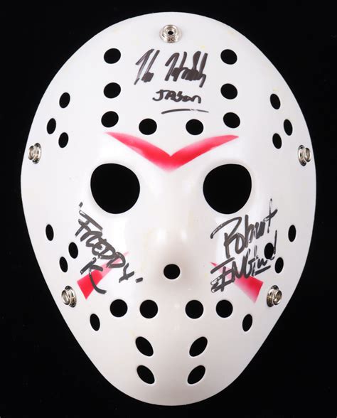 Robert Englund Kane Hodder Signed Friday The Th Hockey Mask