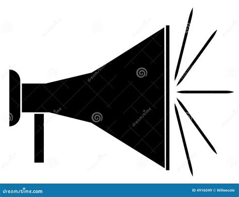 Megaphone Or Bullhorn Stock Vector Illustration Of Cheerleading 4916049