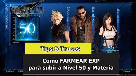 Final Fantasy Vii Remake Tips Trucos Como Farmear Exp Para Subir