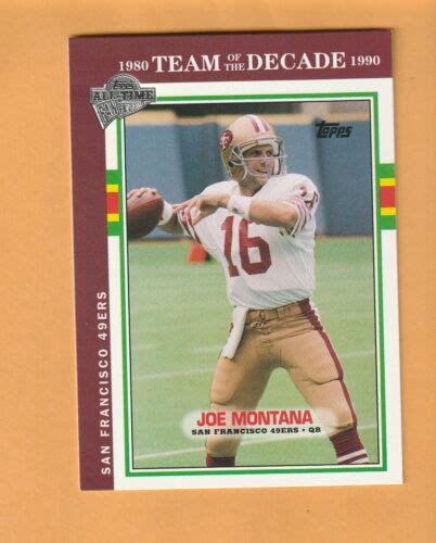 2004 Topps All Time Fan Favorites 45 Joe Montana For Sale Online EBay