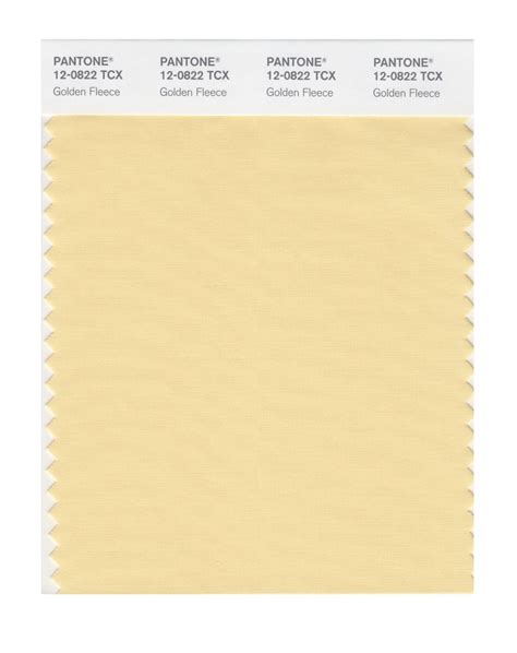 Pantone 12 0822 Tcx Swatch Card Golden Fleece Design Info