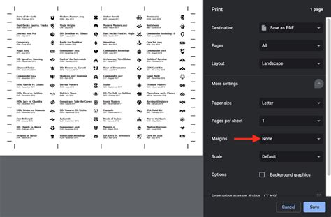 Mtg Printable Set Label Generator