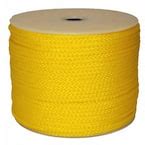 Rope King 1 4 In X 1000 Ft Hollow Braided Rope Yellow HBP 141000Y