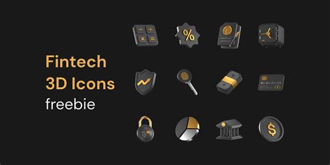 Fintech 3d Icon Pack Freebie Figma