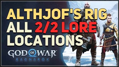 All Lore Althjof S Rig God Of War Ragnarok Youtube