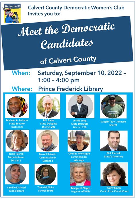 Candidate Meet And Greet — Calvert County Democratic Party