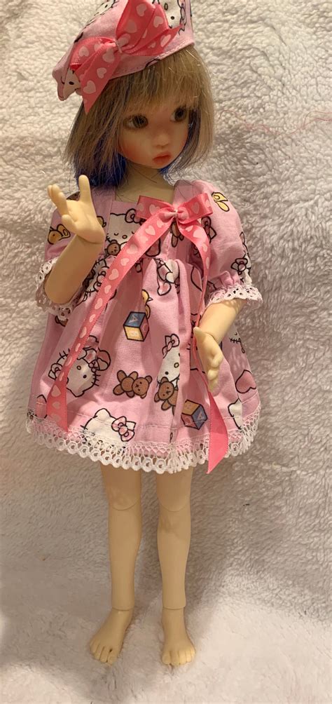 Pink Pussy Cats Dress For Mini Size Dolls Etsy