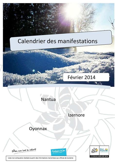 Calaméo Agenda des manifestations du Haut Bugey février 2014