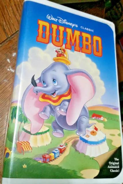 Walt Disney S Dumbo Vhs Black Diamond Classics Blue Insert Black