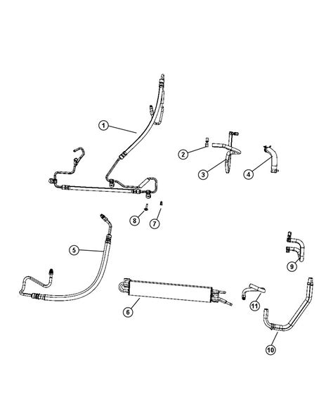 Jeep Grand Cherokee Hose Power Steering Pressure 52124114AE