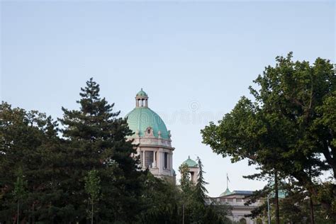 Dome Of The National Assembly Of The Republic Of Serbia In Belgrade