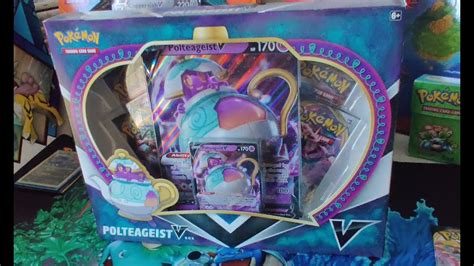 Unboxing Pokémon Tcg Polteageist V Box Especial Escamoso E Feioso