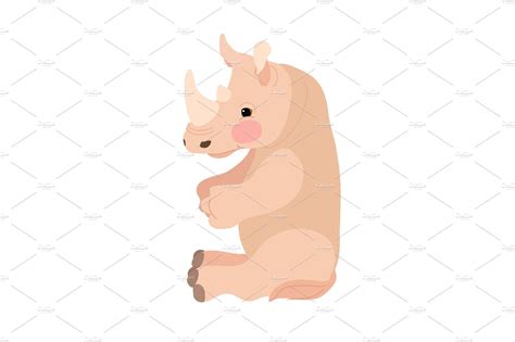 vector flat cartoon animal clip art | Animal Illustrations ~ Creative ...