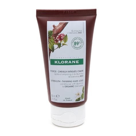 Klorane après shampoing Quinine et Edelweiss Bio Chute de Cheveux