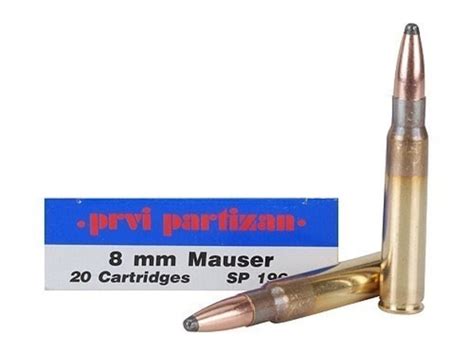 Prvi Partizan Ammunition X Mm Js Mauser Mm Mauser Grain Soft