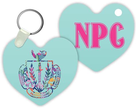 NPC National Panhellenic Conference Heart Crest Sorority Gift - Etsy