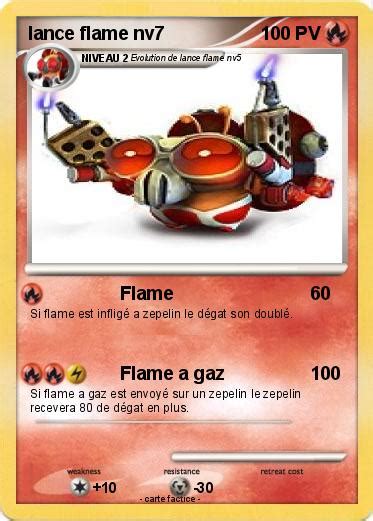 Pokémon lance flame nv7 Flame Ma carte Pokémon