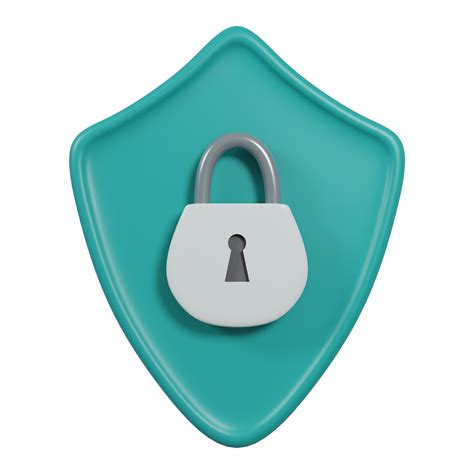 Icono De Escudo De Seguridad Render 3d 10063441 PNG