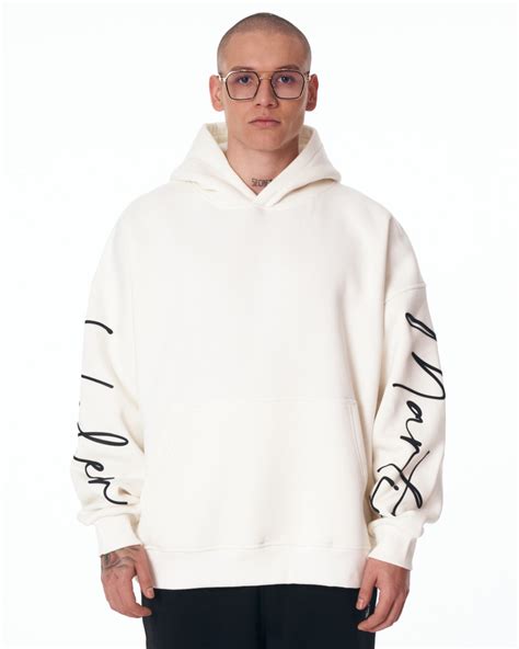 Mens Oversized Hoodie Martin Valen White Martin Valen