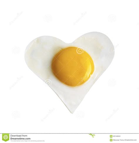 Fried Egg Like Heart Stock Photo Image Of Idea Clean 60144944