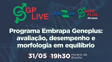 Programa Embrapa Geneplus avaliação desempenho e morfologia em