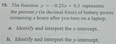 Solved The Function Y X Represents The Percent Y In