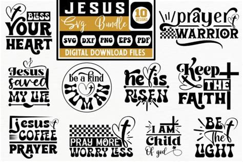 Jesus Svg Design Bundle Graphic By Belysvgbundlefiles · Creative Fabrica