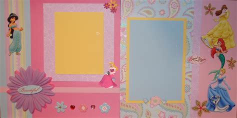 Disney Princess Scrapbook Layout