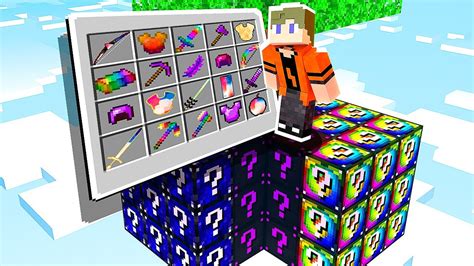 TENTE SOBREVIVER NA ILHA DE LUCKY BLOCK LIFE ENDERDRAGON E MINÉRIO