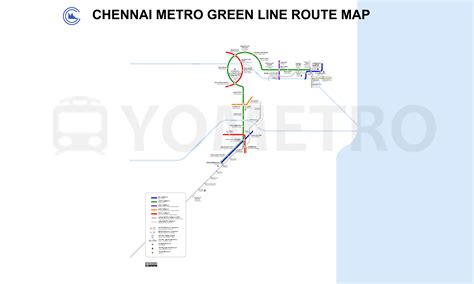 Chennai Metro Map 2025, Stations & Metro Lines Maps - YoMetro