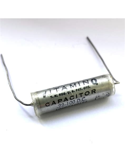 Sprague Vitamin Q Audio Grade Paper In Oil Capacitor Mil Specs 022uf