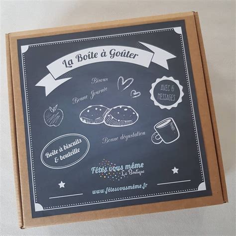 Boîte à Goûter Adulte • Boutique Fêtes Vous Même