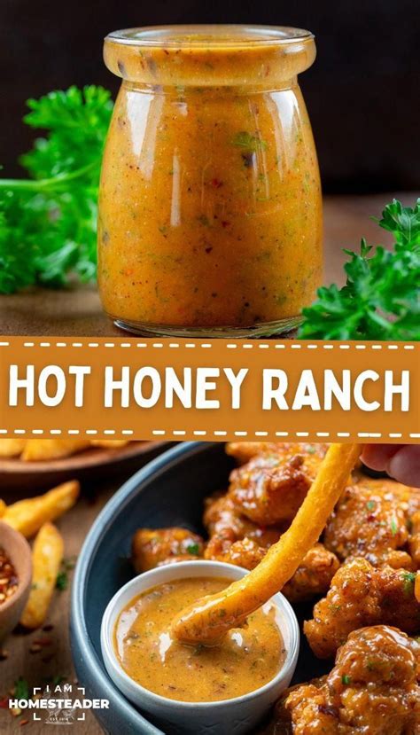 Hot Honey Ranch Is Very Flavorful Salad Dressing Recipes Homemade Hot Sauce Recipes