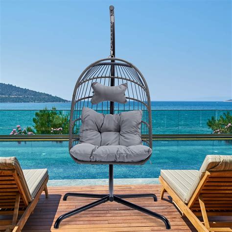 Hanging Chair With Stand Outdoor Swing Chair With Uv