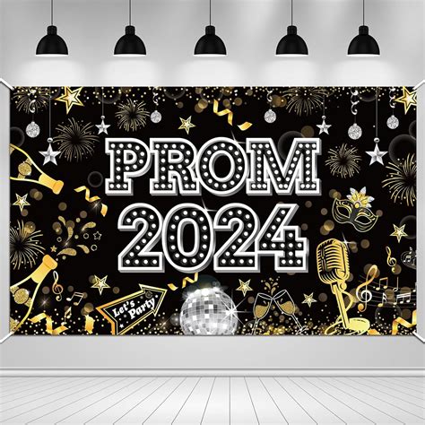 Prom Backdrop Banner For Graduation Prom Night Party Decoration