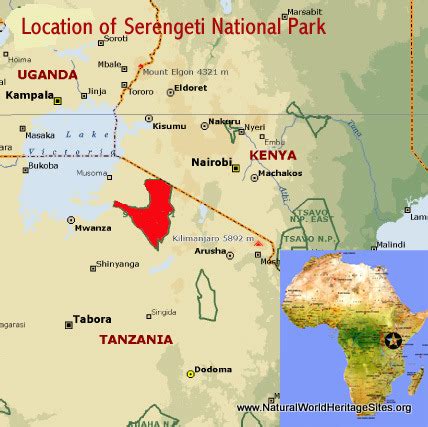 Serengeti-National-Park-Tanzania-Location-Map – Natural World Heritage ...