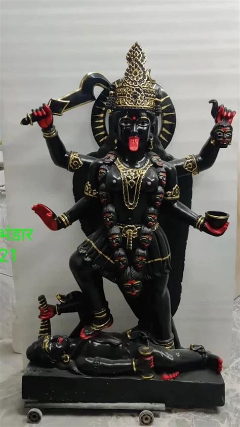 Hindu Black Marble Kali Maa Statue For Temple Size Inch At Rs