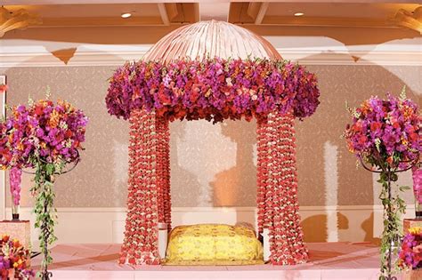 Gorgeous Floral Mandap Decor Find More Wedding Inspiration At