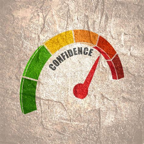 confidence level meter stock vector illustration  medicine