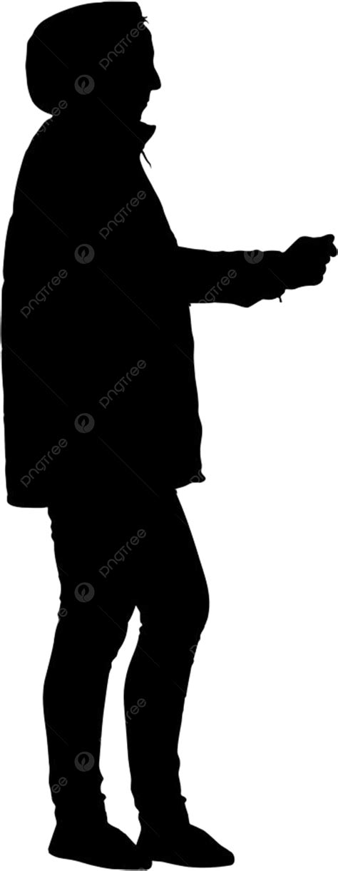 Silhouette De Personnes Marchant Sur Fond Blanc Png Dame Femelle