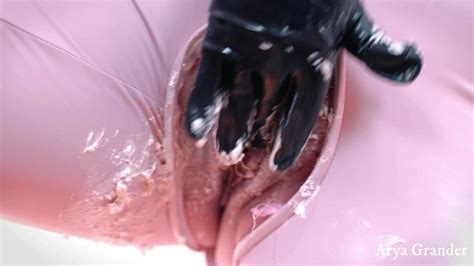 Pussy Cake Splosh Food Fetish Wet And Messy Pvc Catsuit Latex Latex Porn XHamster