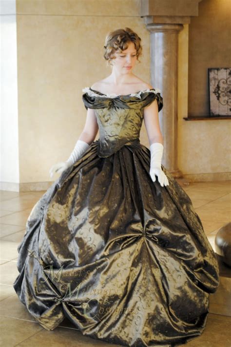 Custom Victorian Bridal Civil War Steampunk Ball Gown Dress In Etsy