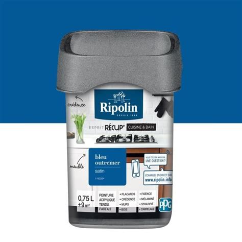 Ripolin Peinture De R Novation Sp Ciale Cuisine Bain Bleu Outre Mer