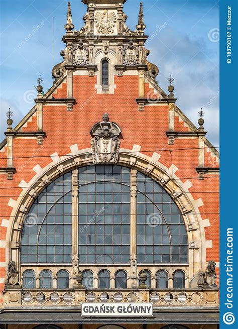 Gdansk Glowny Main Railway Station In Gdansk Poland Stock Image