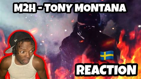 AMERICAN REACTS TO SWEDISH DRILL RAP M2H Tony Montana Officiell