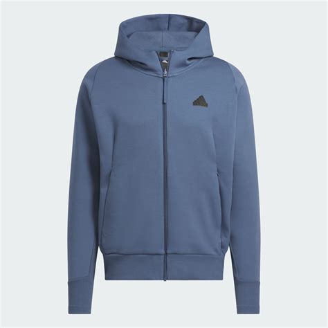 Adidas Z N E Premium Full Zip Hooded Track Jacket Blue Adidas Uae