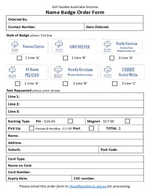 Fillable Online Adult Badges For Girl Guides And Girl Guide