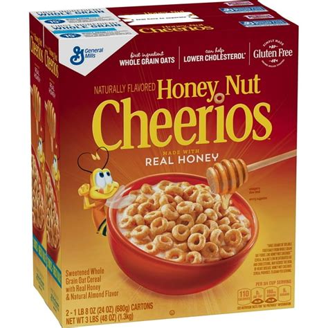 General Mills Honey Nut Cheerios Cereal 24 Oz 2 Count